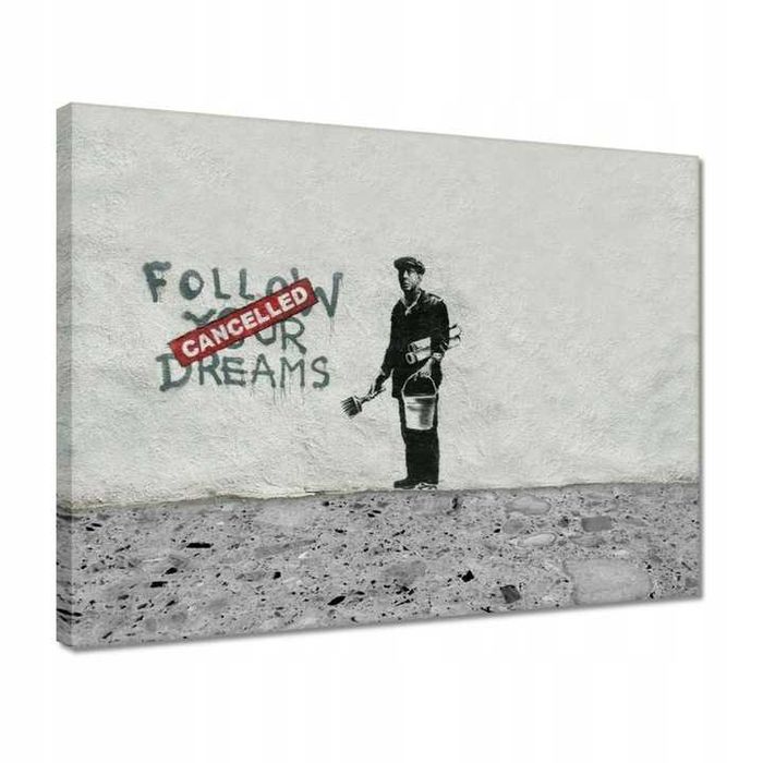 Obraz 40x30 Banksy Follow Your Dreams