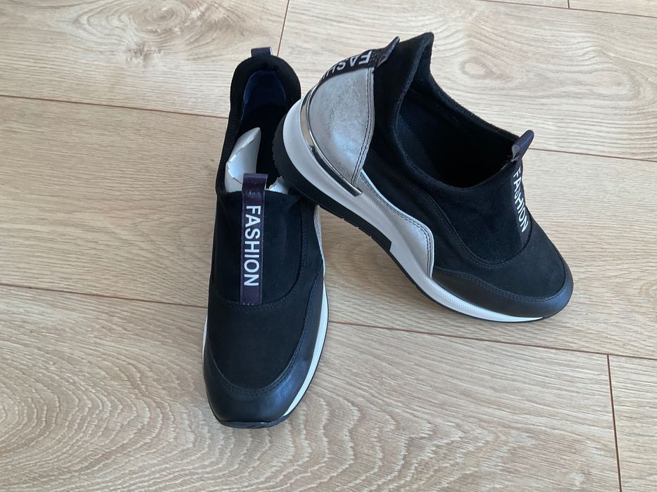 Buty sportowe skórzane damskie rozm. 40