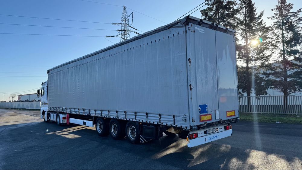 Naczepa Krone. Rok 2007-Osie Saf tarcza. Opony do jazdy. Mega