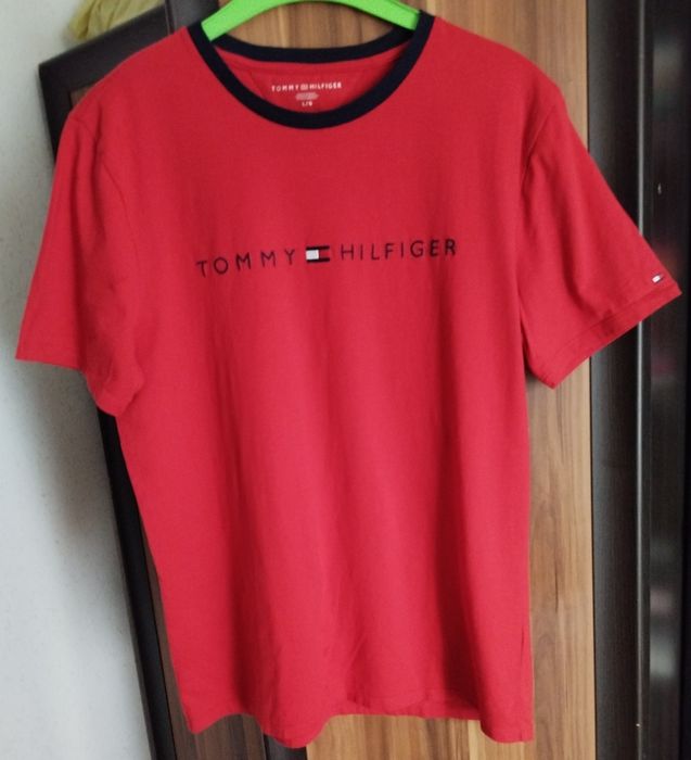 Koszulka męska bawełniana Tommy Hilfiger rozmiar L stan idealny