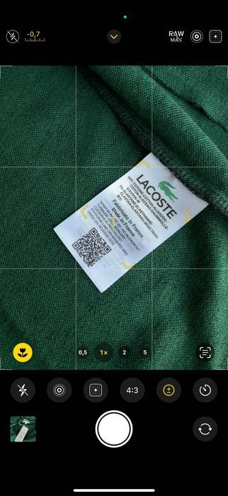 Зелена зіпка Lacoste Monogram та блискавкою