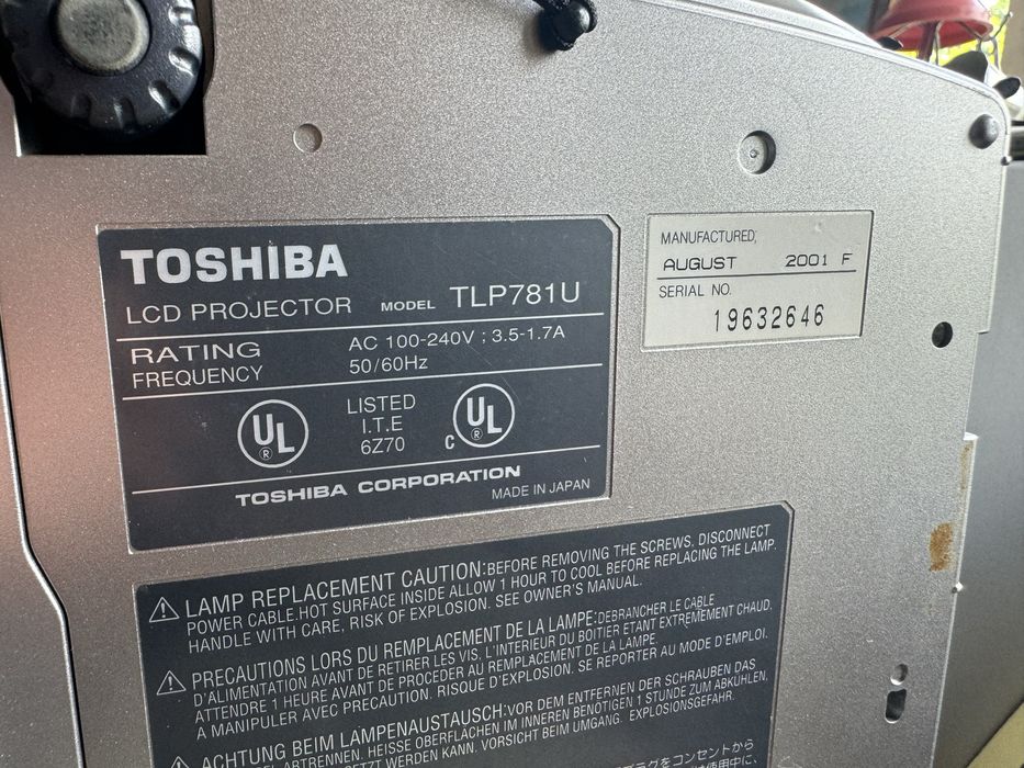 Проэктор Toshiba TLP 781