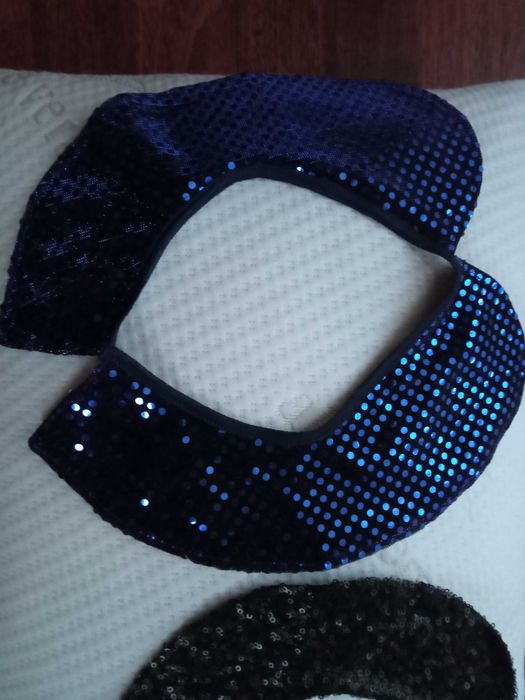 błyszczące kołnierzyki ozdobne-2szt