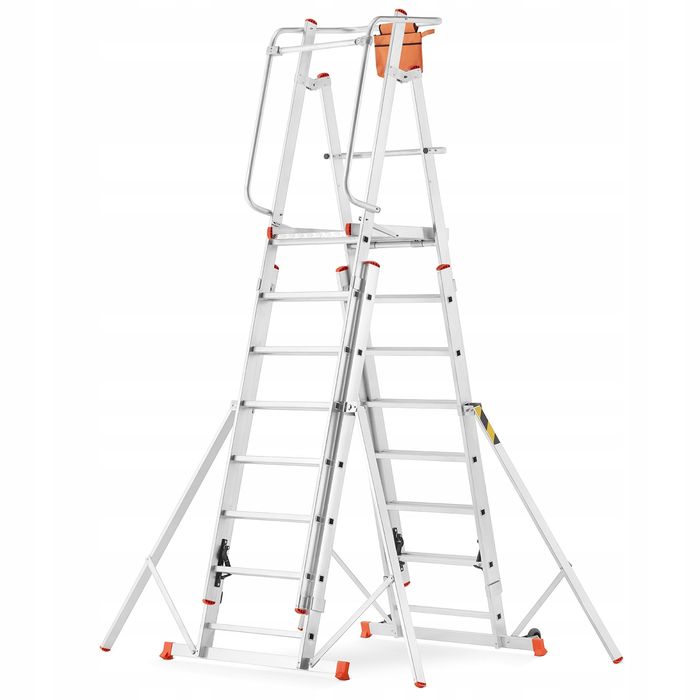 Drabina rusztowanie aluminiowe podnośnik HIGHER 8104-C