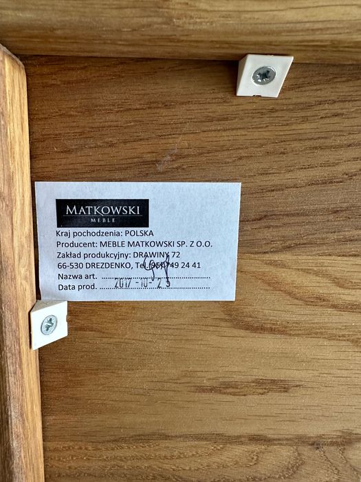 Komoda 20, Matkowski Meble