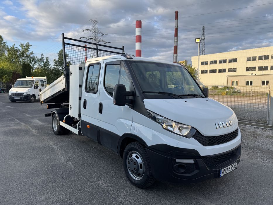 Wynajem Iveco wywrotka kiper brygadówka 7 osób Warszawa