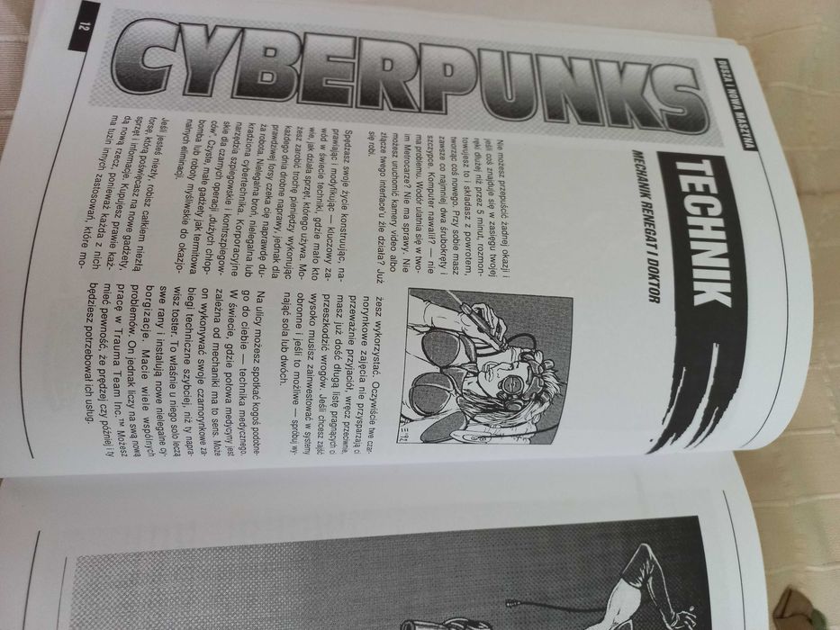 Cyberpunk 2020 Gra Fabularna RPG - PL, Unikat, Książka kultowa i wyjątkowa.