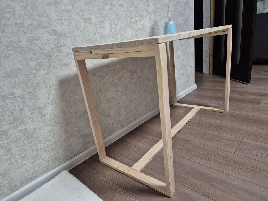 Cосновий стіл,  стиль лофт