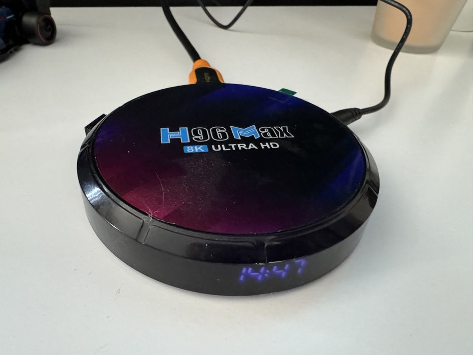 Tv Box 4K h96max 4 gb android 13 dwa piloty
