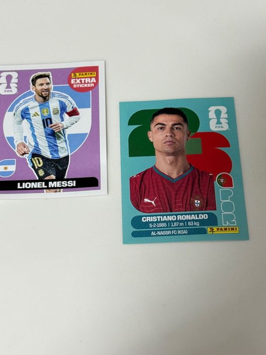 Cromos mundial 2026 Messi e Haaland Extra