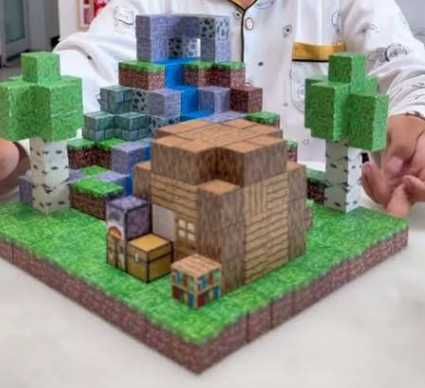 Магнітний конструктор Майнкрафт Minecraft блоки блоки 100, 200, 400 шт