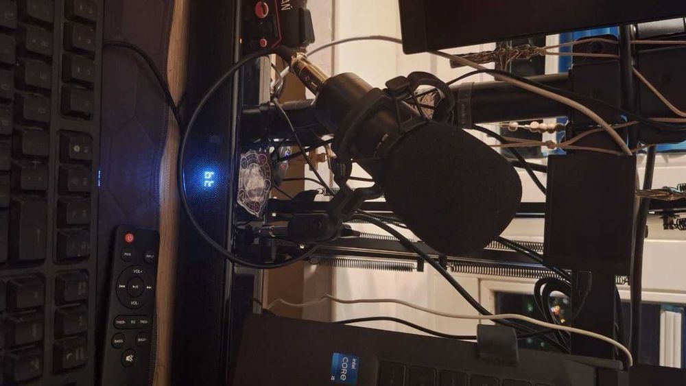 Mikrofon Do Komputera USB Gamingowy Pojemnościowy Statyw/Filtr POP