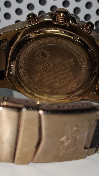 Invicta Specialty 1221 Chronograph 46mm Rose Gold PVD