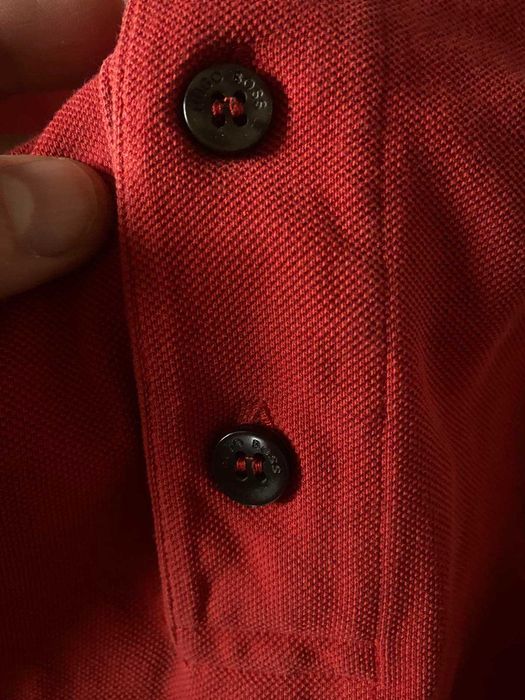 Męska oszulka polo - HUGO BOSS - M/L - OKAZJA