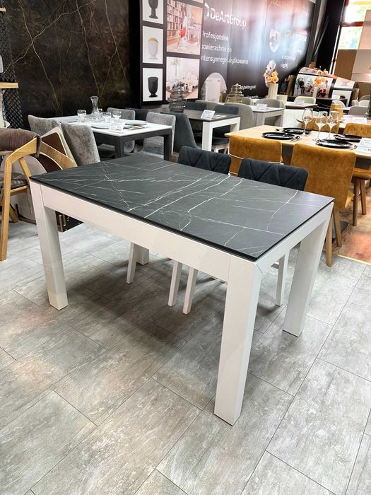 Rozkładany stół z sklejki meblowej/MDF i laminatu EGGER 123*75+50