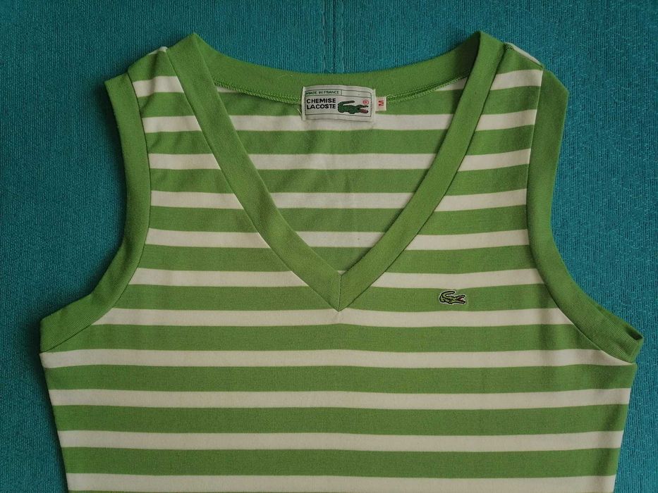 LACOSTE - Koszulka na ramiączkach M taliowana