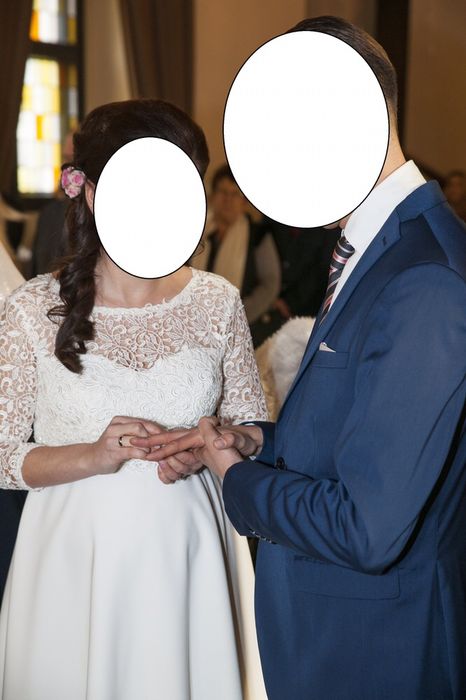 Krótka sukienka ślubna