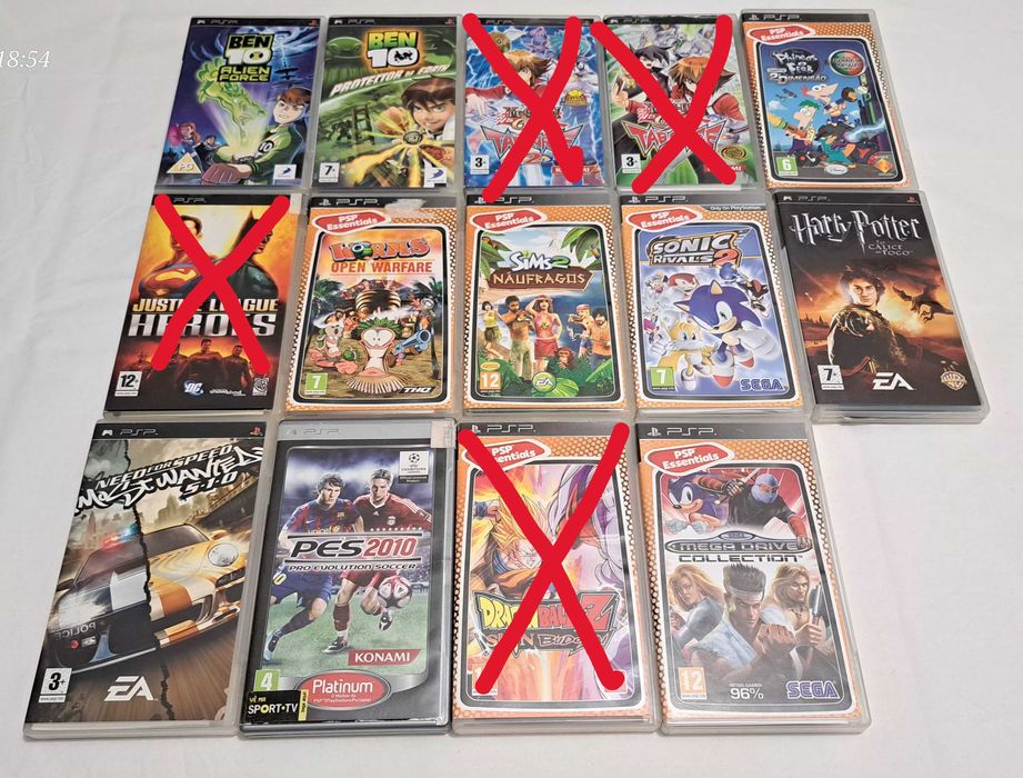 10 Jogos de PSP - Em Lote ou Individual