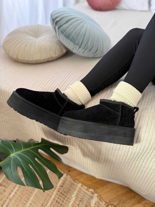 Уггі Ugg Ultra Mini Platform XL Black (36-41)