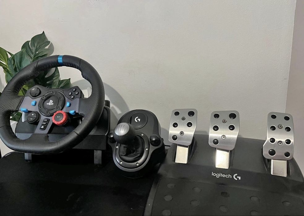 Продам ігровий кермо Logitech G29 + КПП (H-Shifter)