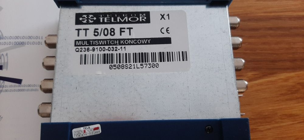 MULTISWITCH końcowy Telmor 5/8FT plus zasilacz NOWY