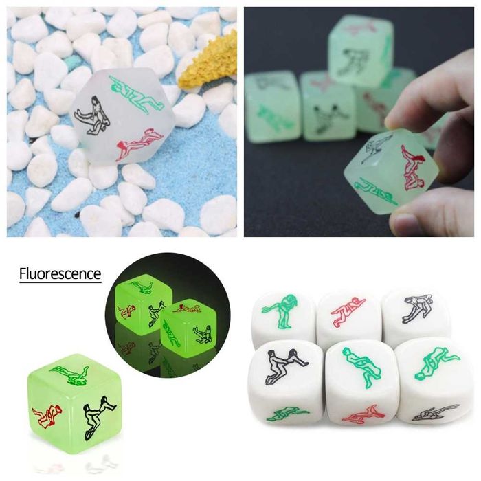 Кубик с позами неоновый секс игра позы камасутра подарок еротична гра