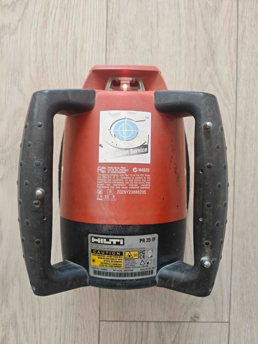 zestaw: niwelator obrotowy HILTI PR 25 + PRA 25 + PMA 31 laser pulse power spadki