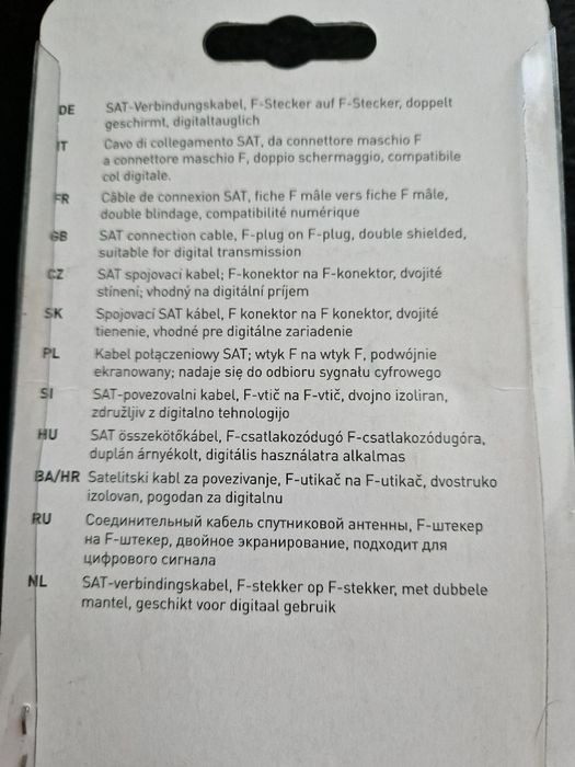 Kabel połączeniowy SAT