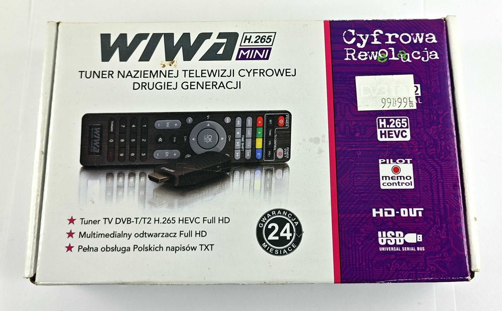 Tuner DVB-T2 Wiwa H.265 MINI