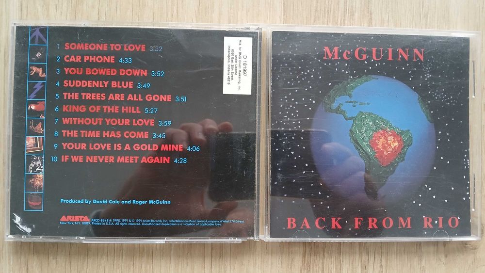 Płyta CD Roger McGuinn "Back from Rio"