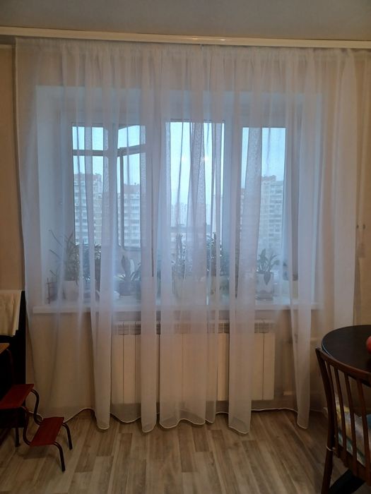 Тюль гардина готова льон