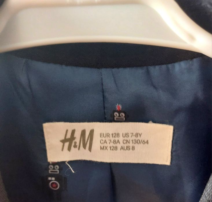 Garnitur H&M 128 zestaw marynarka spodnie galowe