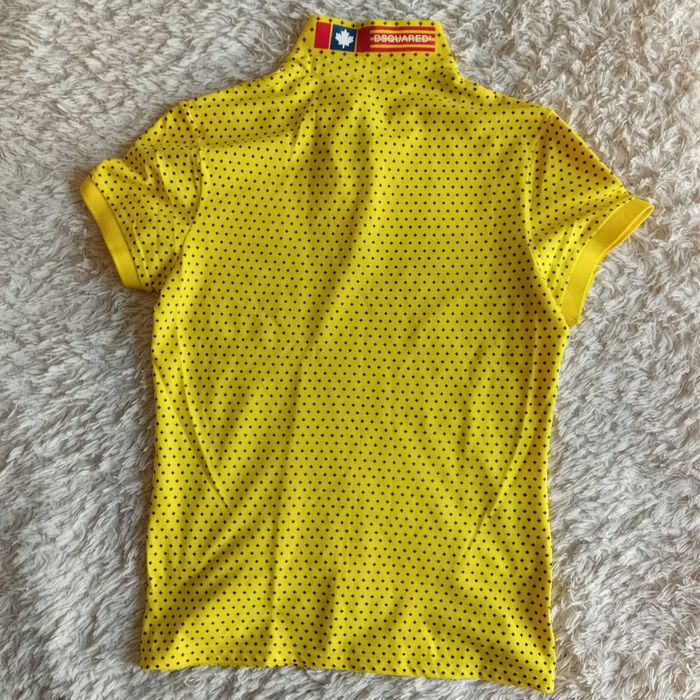 Koszulka polo żółta, DSQUARED