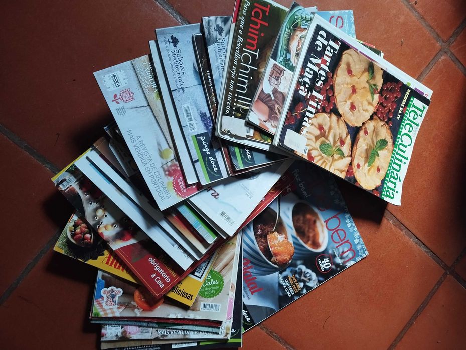 Lote de revistas de culinária