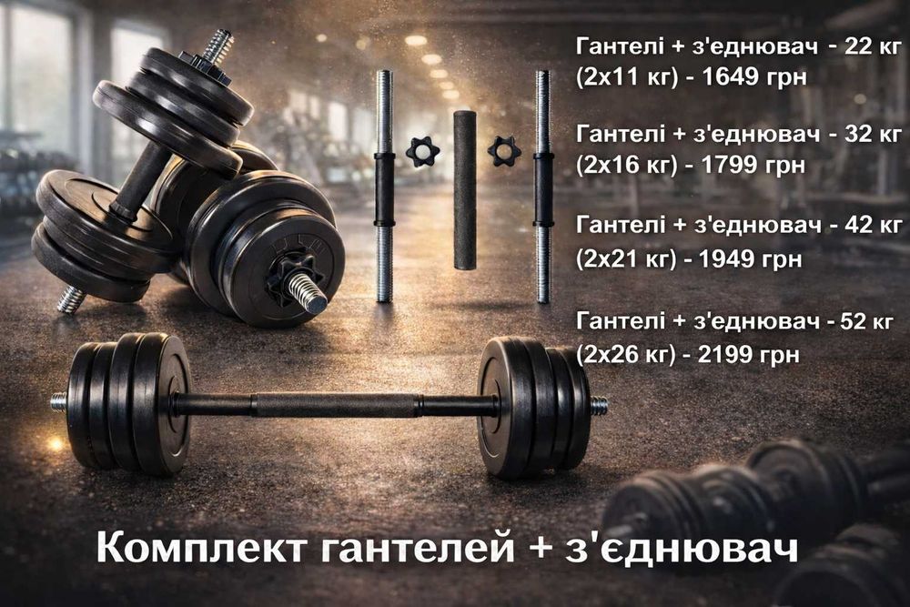 Гантелі розбірні набірні наборні гантели розборные наборные‼️ТОП‼️