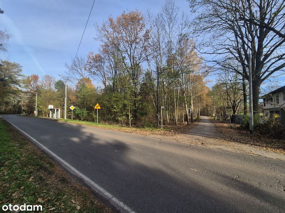 Wyjątkowa działka 7723 m² z lasem i rzeką – Złotokłos, pod rezydencję!