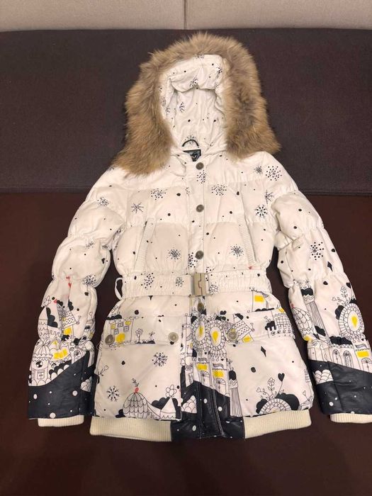 Куртка зимова пухова/пуховик Geldeen Fox (Турція), р.34 для дівчинки.