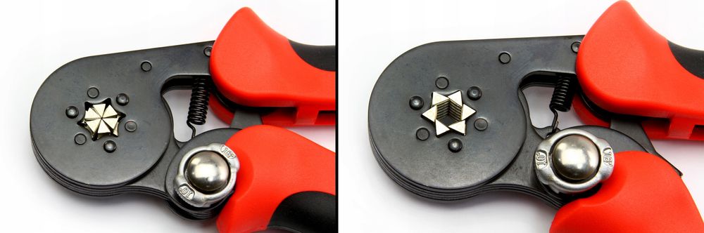 Zaciskarka Praska Konektorów Końcówek Kabli Tulejek Przewodów