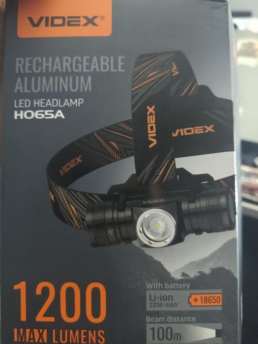 Фонарик налобний VIDEX HO65A