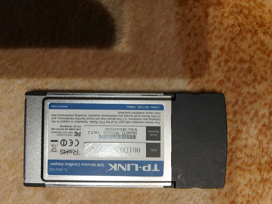 karta sieci WI-FI  TP-link (PCMICA) do starszych laptopów