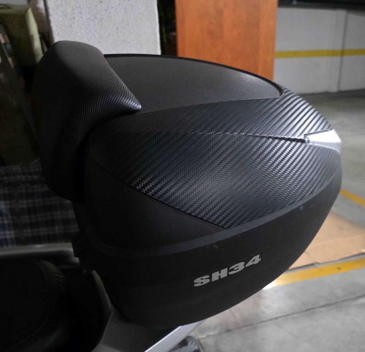 Top case Shad sh34 + suporte traseiro