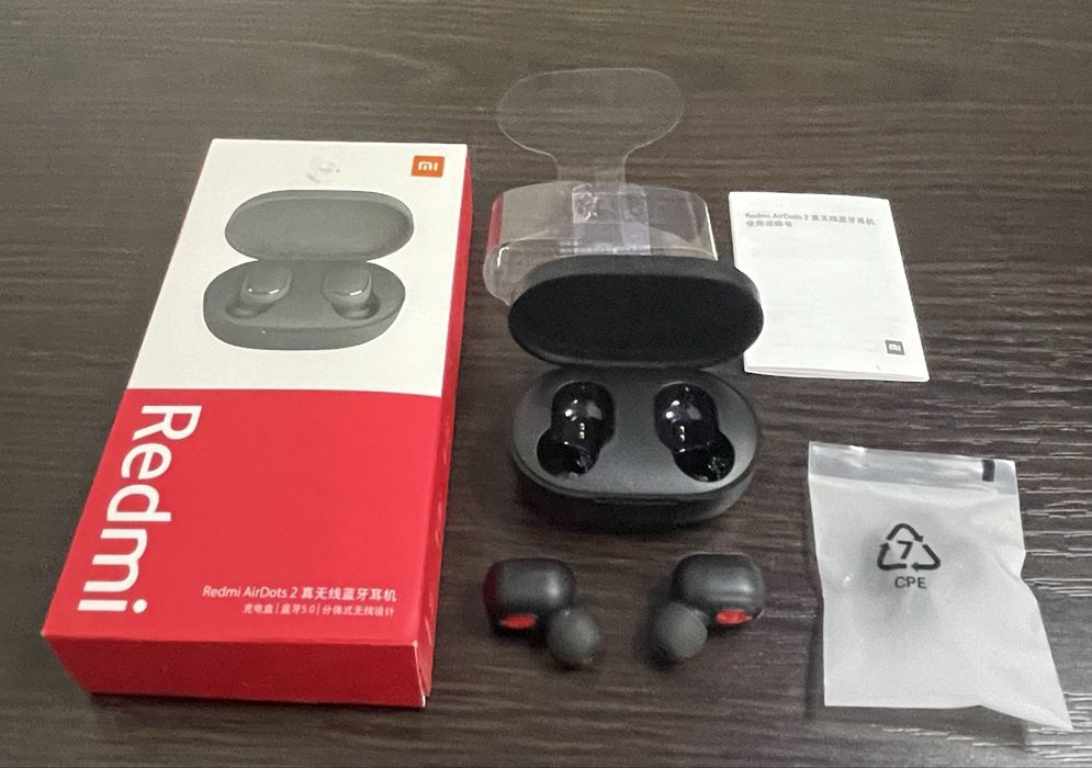 Навушники бездротові вакуумні AirDots 2 Bluetooth (Чорні)