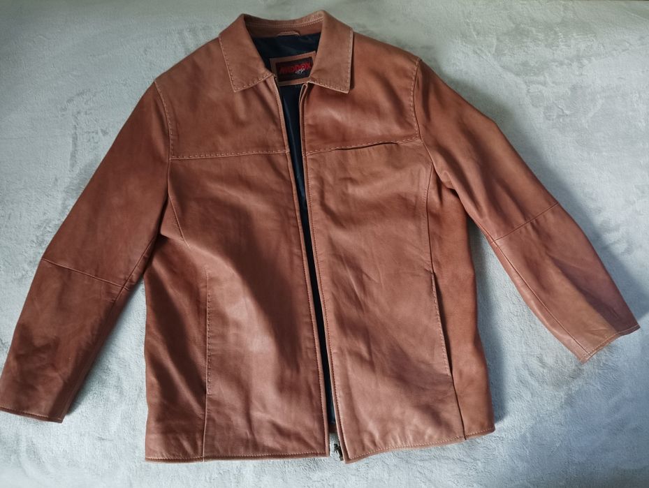 Мужская кожаная куртка брюки