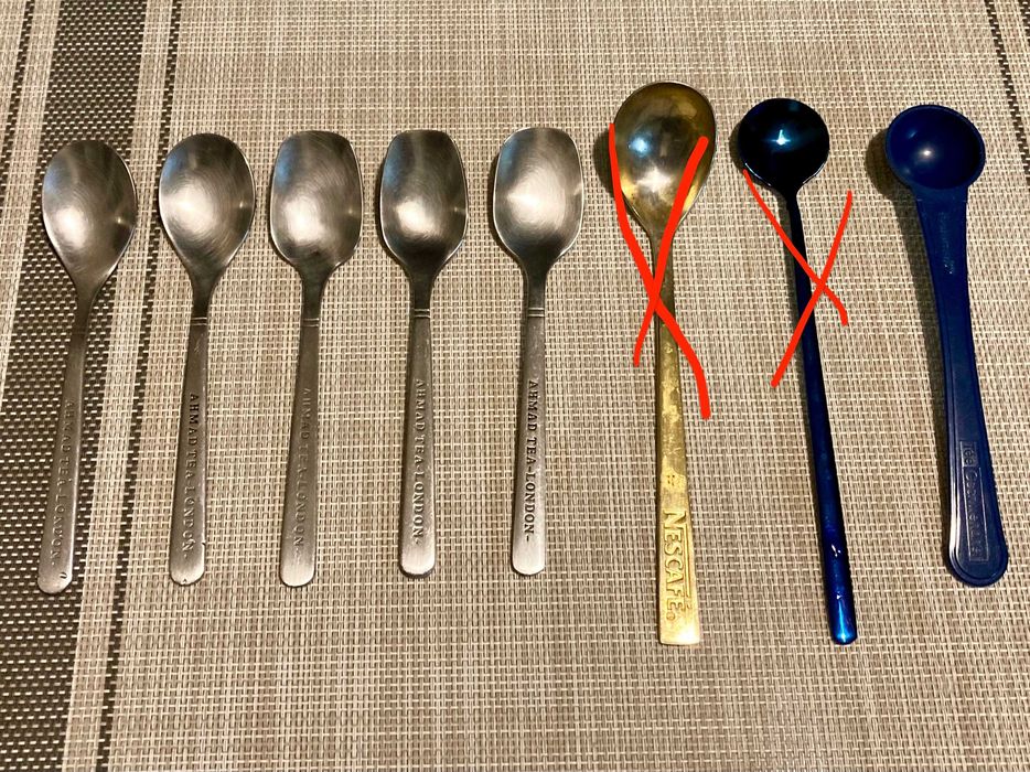 Чайні ложки колекційні з нержавійки, чашка, баночки для чаю кави +інше
