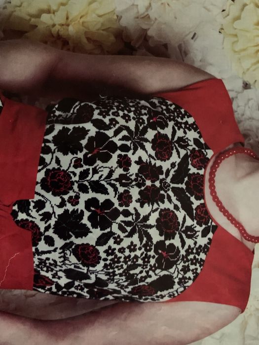 Вишивка вставка на плаття