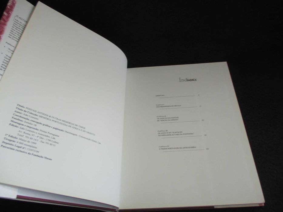 Livro Postais Antigos e Outras Memórias de Timor João Loureiro 1ª ed