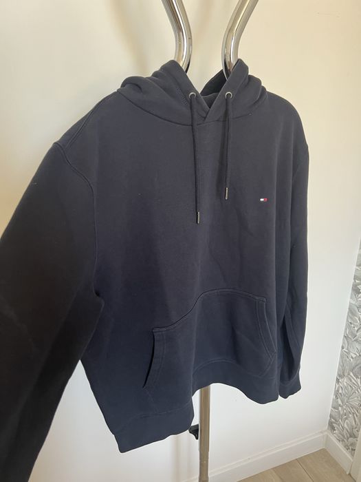 Tommy Hilfiger bluza z kapturem L granatowa hoodie basic logo