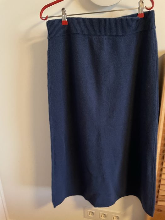 Saia Massimo Dutti Lã e Caxemira