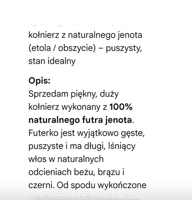 Kołnierz naturalny