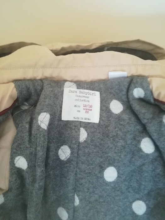 Casaco gabardine Zara forrado
